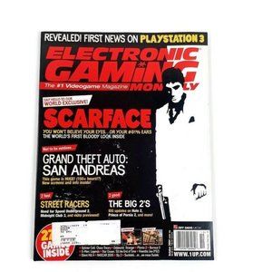 Electronic Gaming Monthly Magazine Scarface Cover 183 October 04 *MINOR WEAR